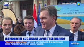 Alpes-Maritimes: les mobilités au coeur de la visite de Philippe Tabarot