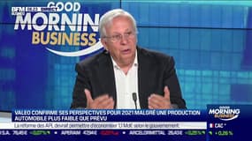 Jacques Aschenbroich (PDG de Valeo): "Les choses devraient se normaliser, même en restant tendu, d'ici la fin de l'année" (sur les composants électroniques) 