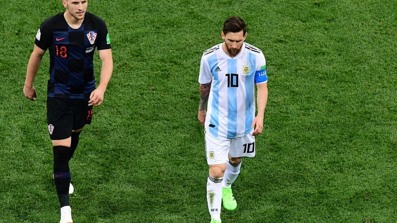 Ante Rebic et Lionel Messi après Croatie-Argentine
