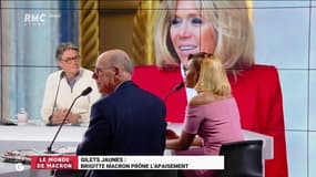 #GiletsJaunes : Brigitte Macron prône l'apaisement. "Je la préfère dans cet exercice, que quand elle va caresser des pandas !" @joelle_dago #GGRMC 