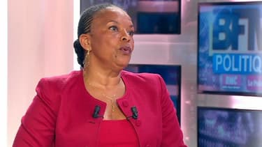 Christiane Taubira, la ministre de la Justice sur BFMTV, dimanche dans BFM Politique.