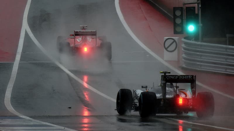 Sebastian Vettel et Sergio Perez