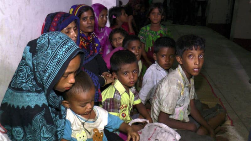 Des familles entières ont dû quitter leurs foyer à l'approche du cyclone Mora, le 29 mai 2017