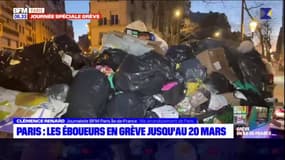 Paris: les éboueurs en grève jusqu'au 20 mars, près de 7000 tonnes d'ordures 