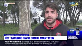 RCT: le joueur Facundo Isa se confie avant le match de Challenge cup contre Lyon