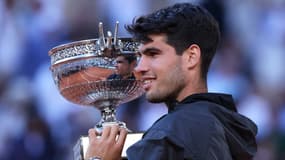 Carlos Alcaraz le 9 juin 2024 à Roland-Garros