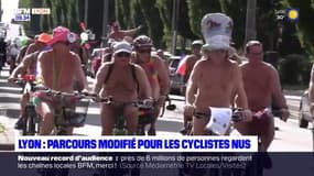 Lyon: le parcours des cyclistes nus modifié