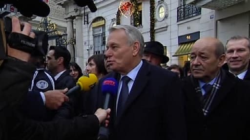 Jean-Marc Ayrault à la sortie du petit-déjeuner gouvernemental, jeudi 3 janvier