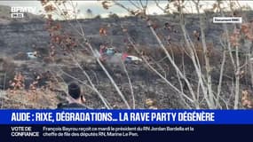 Des affrontements éclatent entre agriculteurs et fêtards sur le site de la rave party dans l'Aude