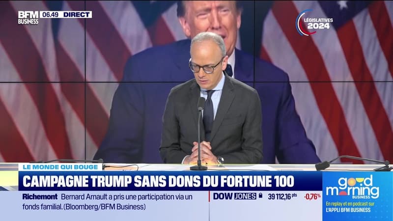 Benaouda Abdeddaïm : Campagne Trump sans dons du Fortune 100 - 26/06