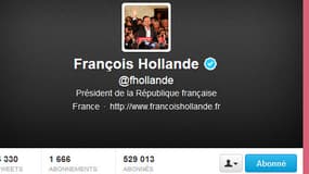Le compte twitter de campagne de François Hollande