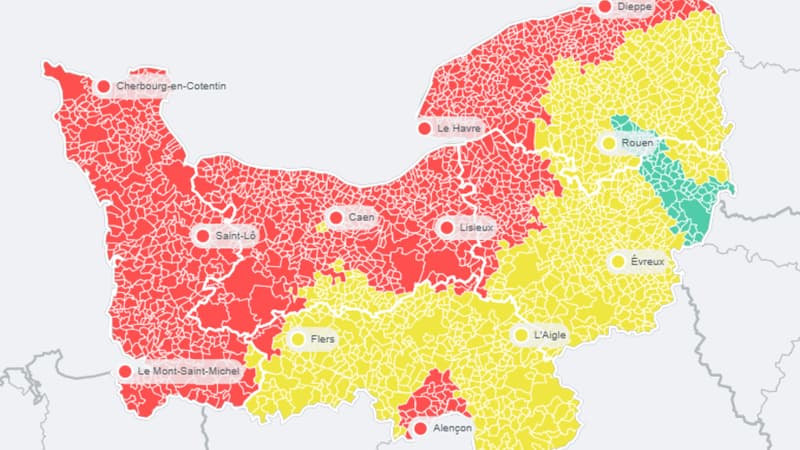 Atmo Normandie prévoit une qualité de l'air "dégradée" à "mauvaise" sur une grande partie de la région Normandie ce 25 mars 2025.