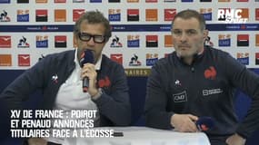 XV de France : Poirot et Penaud titulaires face à l'Écosse
