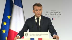 Emmanuel Macron à Colombey-les-Deux-Eglises ce jeudi 4 octobre.