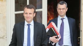 Emmanuel Macron et Alexis Kohler, secrétaire général de l'Elysée.