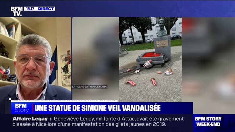 Luc Bouard (maire Horizons de La Roche-sur-Yon), sur la statue de Simone Veil vandalisée: 