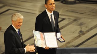 Barack Obama, lauréat du prix Nobel de la paix en 2009