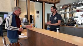 Un bar dans l'Ehpad Georges Dumont à Abbeville (Somme) 