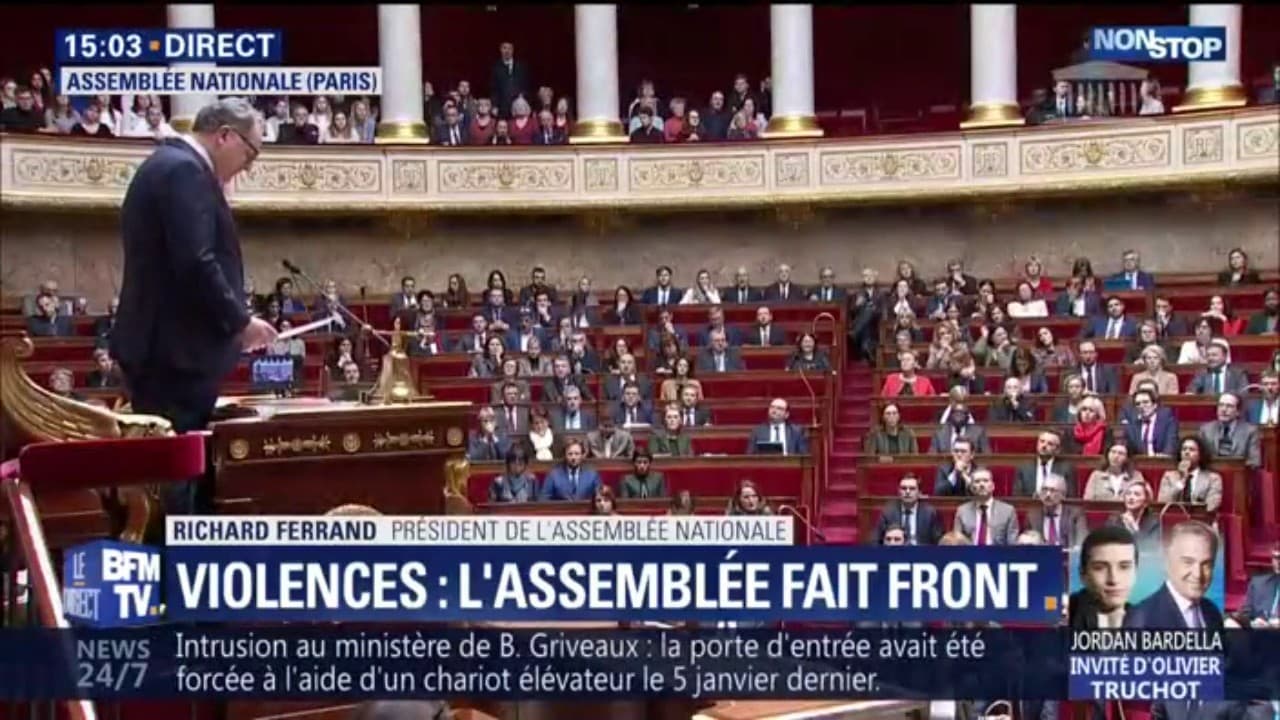L'Assemblée Nationale condamne les actes de violence envers les