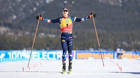 Johannes Boe peut célébrer en paix à Canmore (Canada), le 16 mars 2024, il n'a plus aucun rival à sa portée