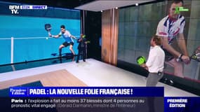 Quand Christophe Delay s'essaye au padel sur le plateau de Première édition