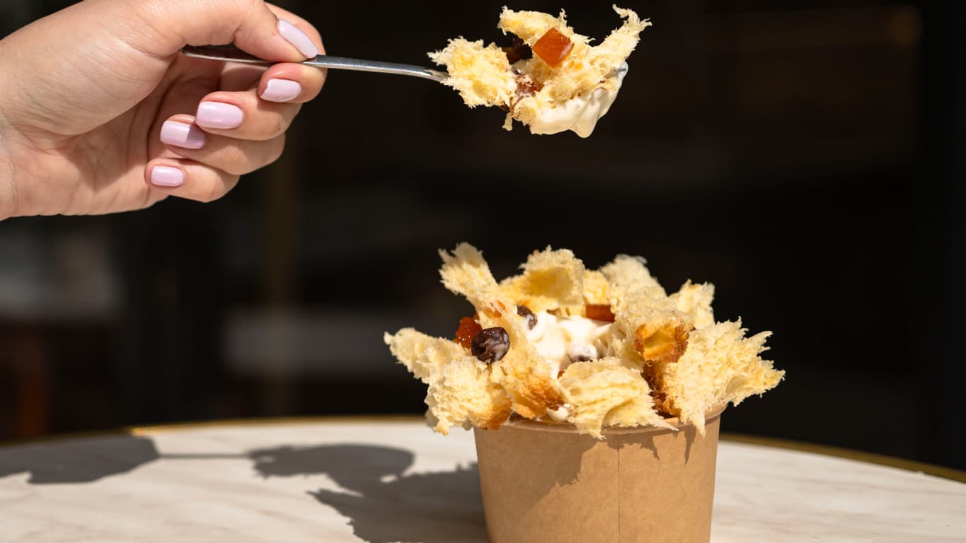  Glace au panettone de Christophe Louie
