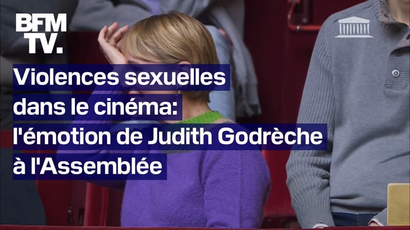 Violences sexuelles dans le cinéma: l'émotion de Judith Godrèche à l'Assemblée
