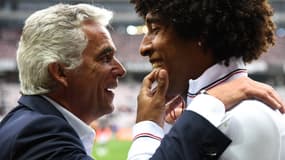 Jean-Pierre Rivère et Dante, à Nice le 9 septembre 2017