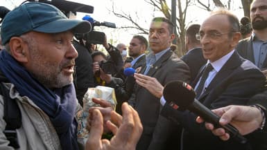 Eric Zemmour Porte de la Villette à Paris le 25 mars 2022