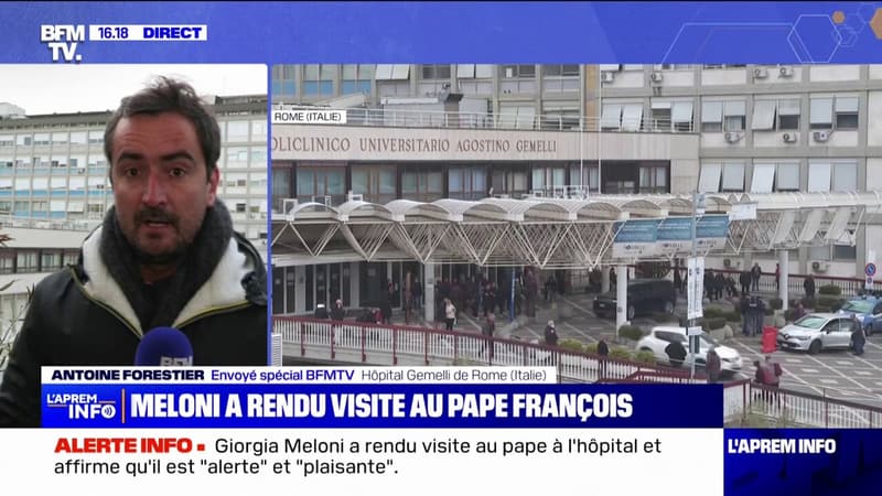 Pape François: la cheffe du gouvernement italien Giorgia Meloni a rendu visite au souverain pontife à l'hôpital