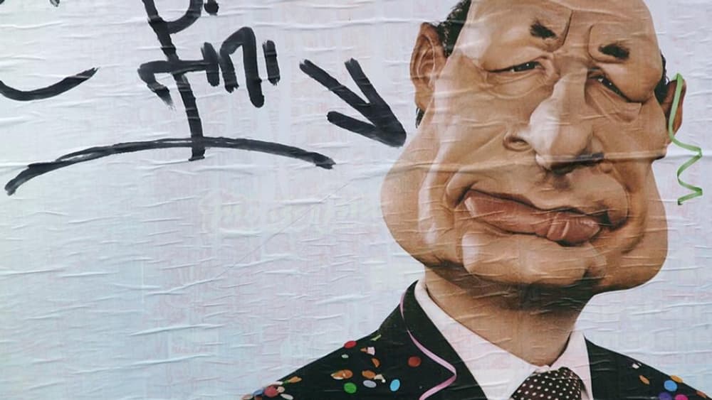 La marionnette de Jacques Chirac, en 2007. La marionnette de Jacques Chirac, en 2007.