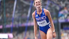 Alice Finot après sa 4e place en finale du 3000m steeple aux Jeux olympiques de Paris 2024