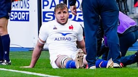Anthony Jelonch avec la France contre l'Ecosse en février 2023