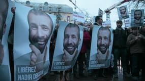 Paris, 1er février 2013: manifestation pour la libération de Nadir Dendoune