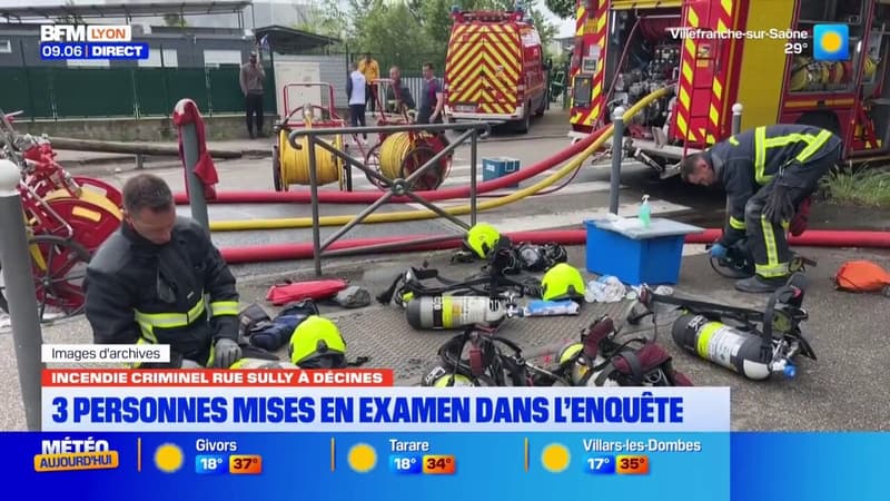 Incendie à Décines : 3 personnes mises en examen dans l'enquête