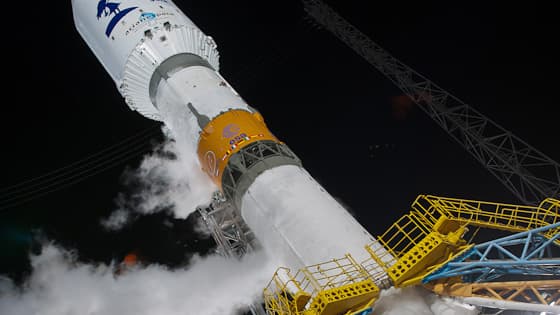 Une fusée Soyouz lancée de la base de Kourou, en Guyane, le 19 décembre 2013. (photo d'illustration) 