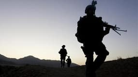 Soldats français en patrouille en Afghanistan.
