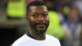 Djibril Cissé à l'Allianz Riviera de Nice, le 26 septembre 2022.