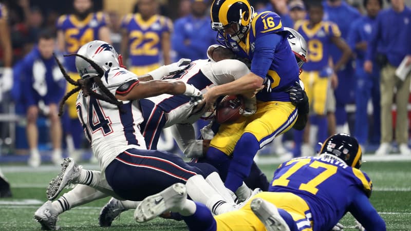 Finale du Super Bowl 2019 entre les Rams et les Patriots.