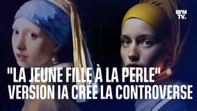 Une version de la célèbre "Jeune Fille à la perle" de Vermeer revue par une intelligence artificielle suscite la controverse