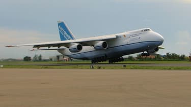 Parmi les avions loués par ICS, des Antonov 124 ici en illustration