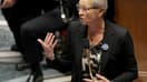 Anne Le Henanff prend la parole lors d'une séance de questions au gouvernement à l'Assemblée nationale, le 5 mai 2026. 