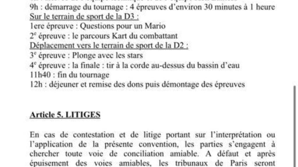 Extrait de la convention passé entre l'organisation de "Kohlantess" et la prison de Fresnes. Extrait de la convention passé entre l'organisation de "Kohlantess" et la prison de Fresnes.