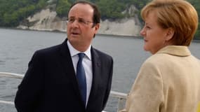 François Hollande est en déplacement en Allemagne, où il s'est exprimé en comagnie d'Angela Merkel.