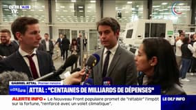 Gabriel Attal considère qu'il faudra des "centaines de milliards d'euros de dépenses supplémentaires" pour réaliser le programme du Nouveau Front populaire