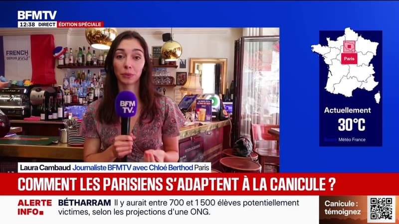 "On fait des plats adaptés pour la chaleur": les restaurateurs parisiens confrontés à la canicule