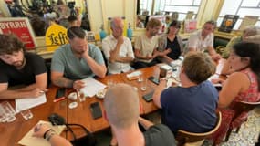 La conférence de presse a été organisée dans un café à Marseille, ce lundi 16 juin