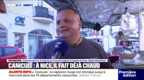 Canicule: à Cagnes-sur-Mer, les commerçants du marché craignent une baisse de fréquentation