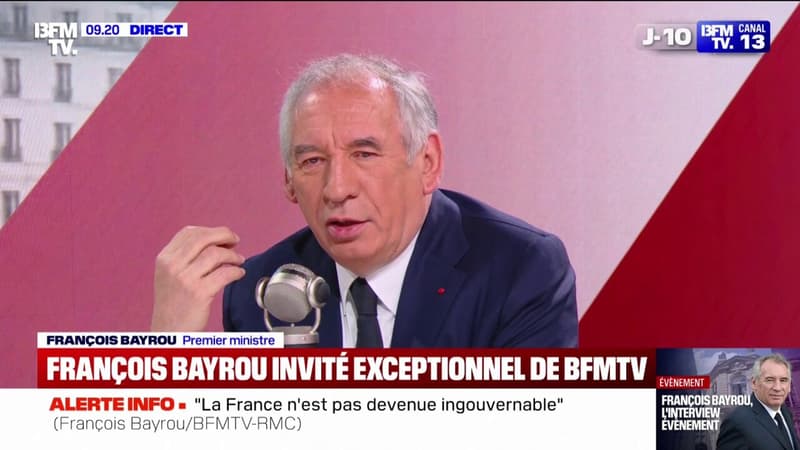 Aide à mourir: François Bayrou affirme qu'il 