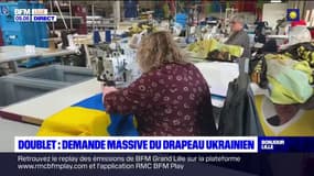 Nord: une demande massive de drapeaux ukrainiens dans cette entreprise textile